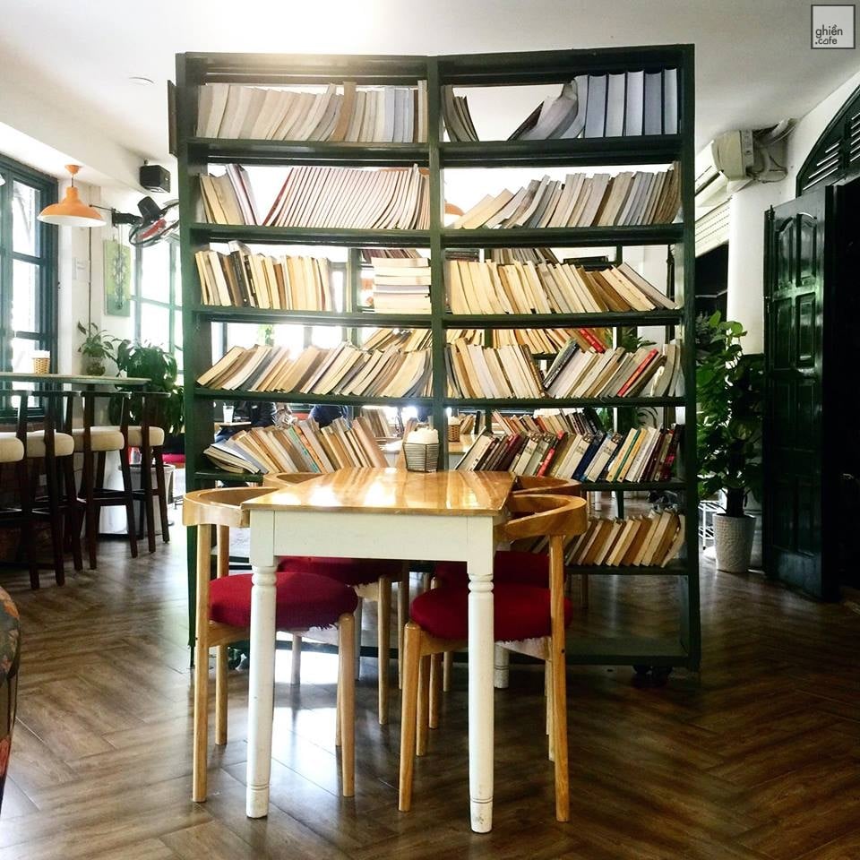 quán cafe sách ở Hà Nội