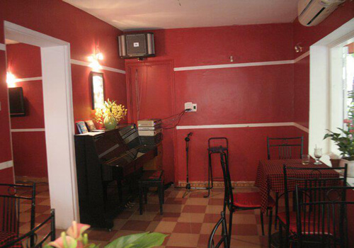 Hanoi Cafe with piano