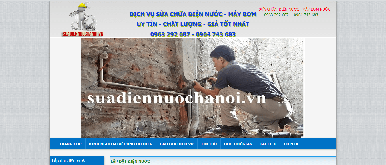 sửa chữa điện nước tại nhà ở Hà Nội