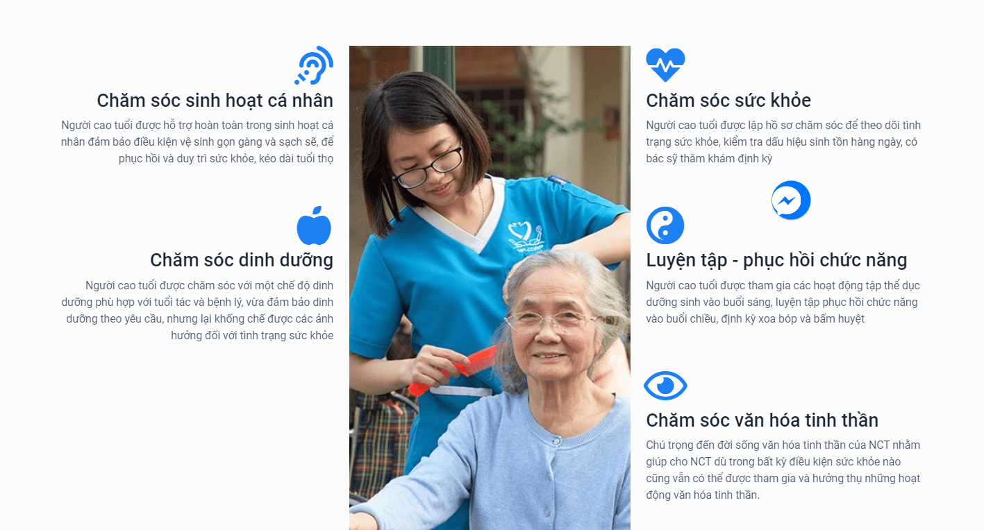 dịch vụ chăm sóc y tế cho người cao tuổi