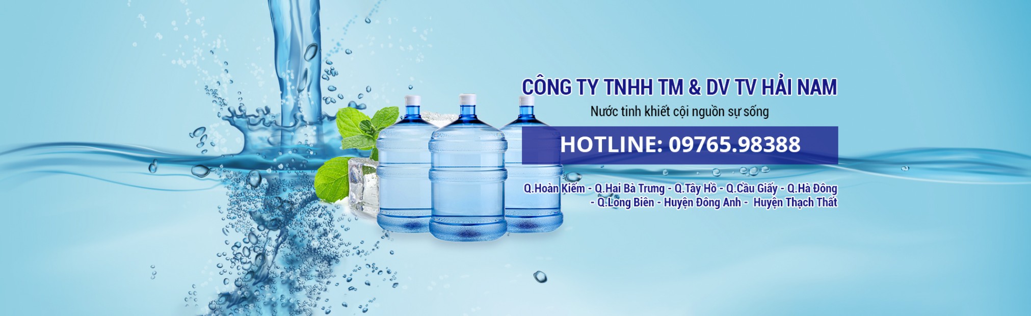 Giao nước uống tận nhà tại Hà Nội