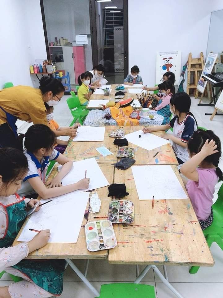 lớp học vẽ cho bé ở hà Nội