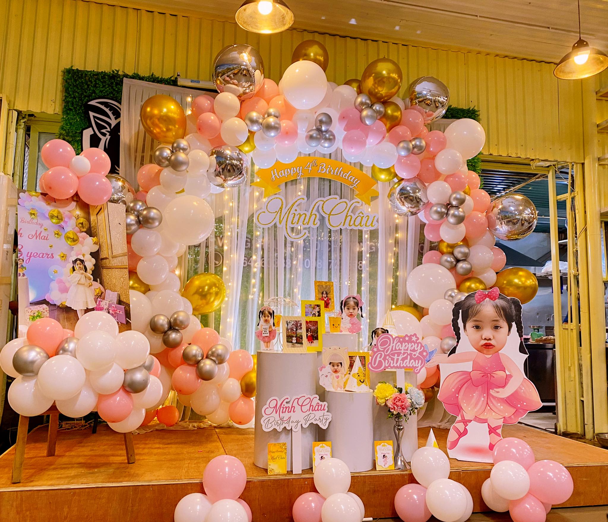 Trang trí sinh nhật cho bé chủ đề thỏ trắng tại Hà Nội  Chill decor