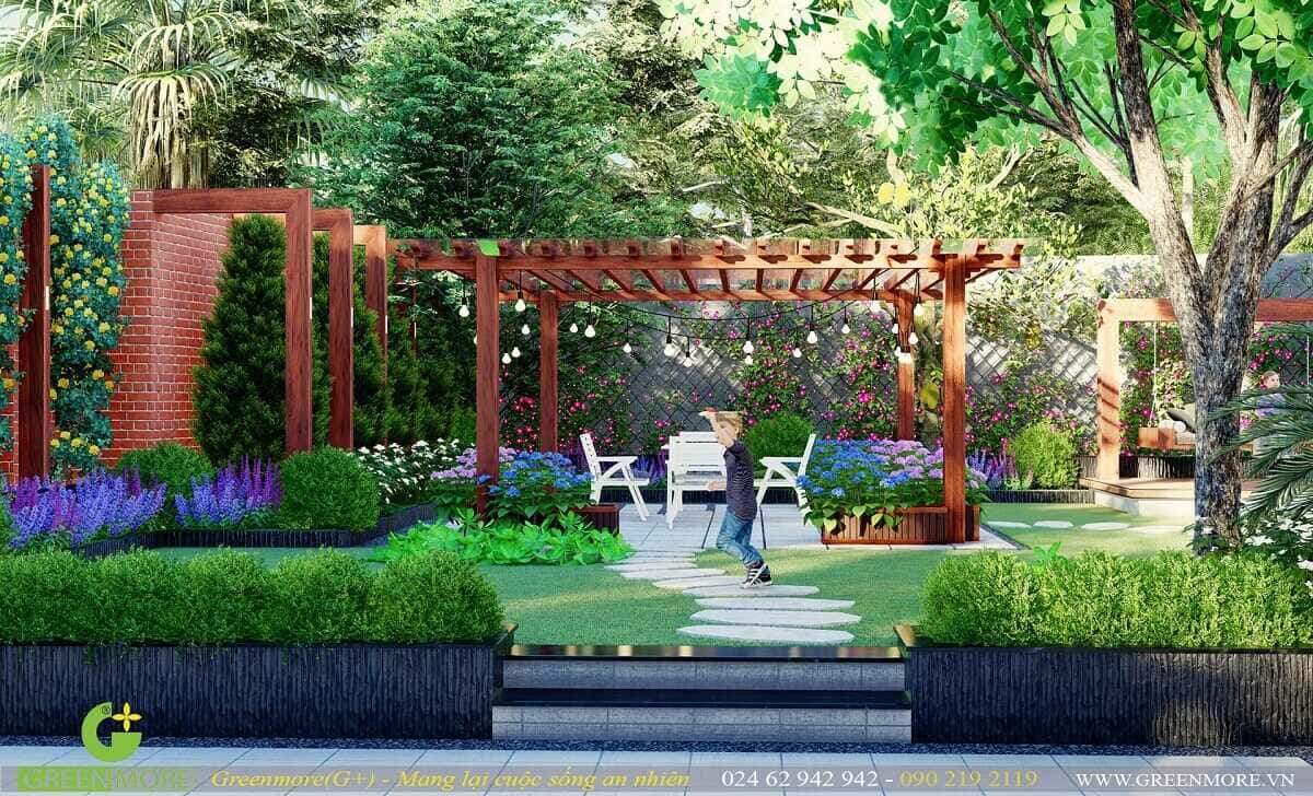 Thiết kế sân vườn Hà Nội