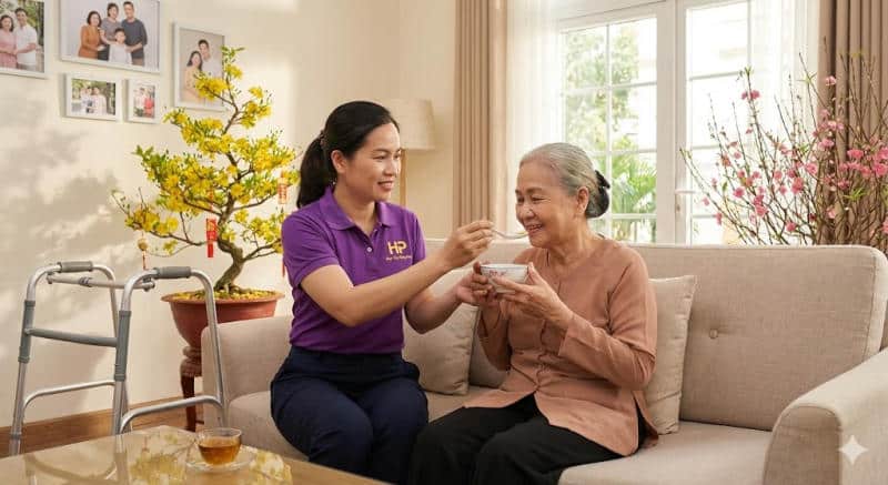 Dịch vụ chăm người già tại Giúp Việc Hồng Phúc tuyển chọn những lao động chịu khó