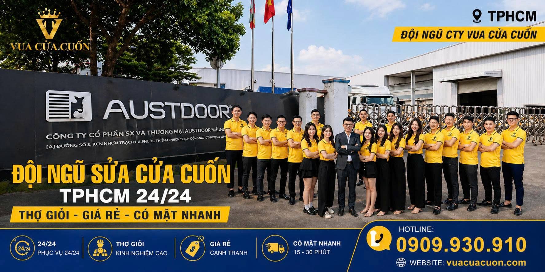 Vua Cửa Cuốn – Thương Hiệu Sửa Cửa Cuốn Hà Nội Uy Tín Hoạt Động 24/7